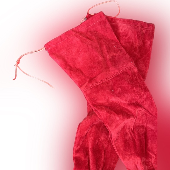 🔥RED leather and suede boots - Picture 4 of 6